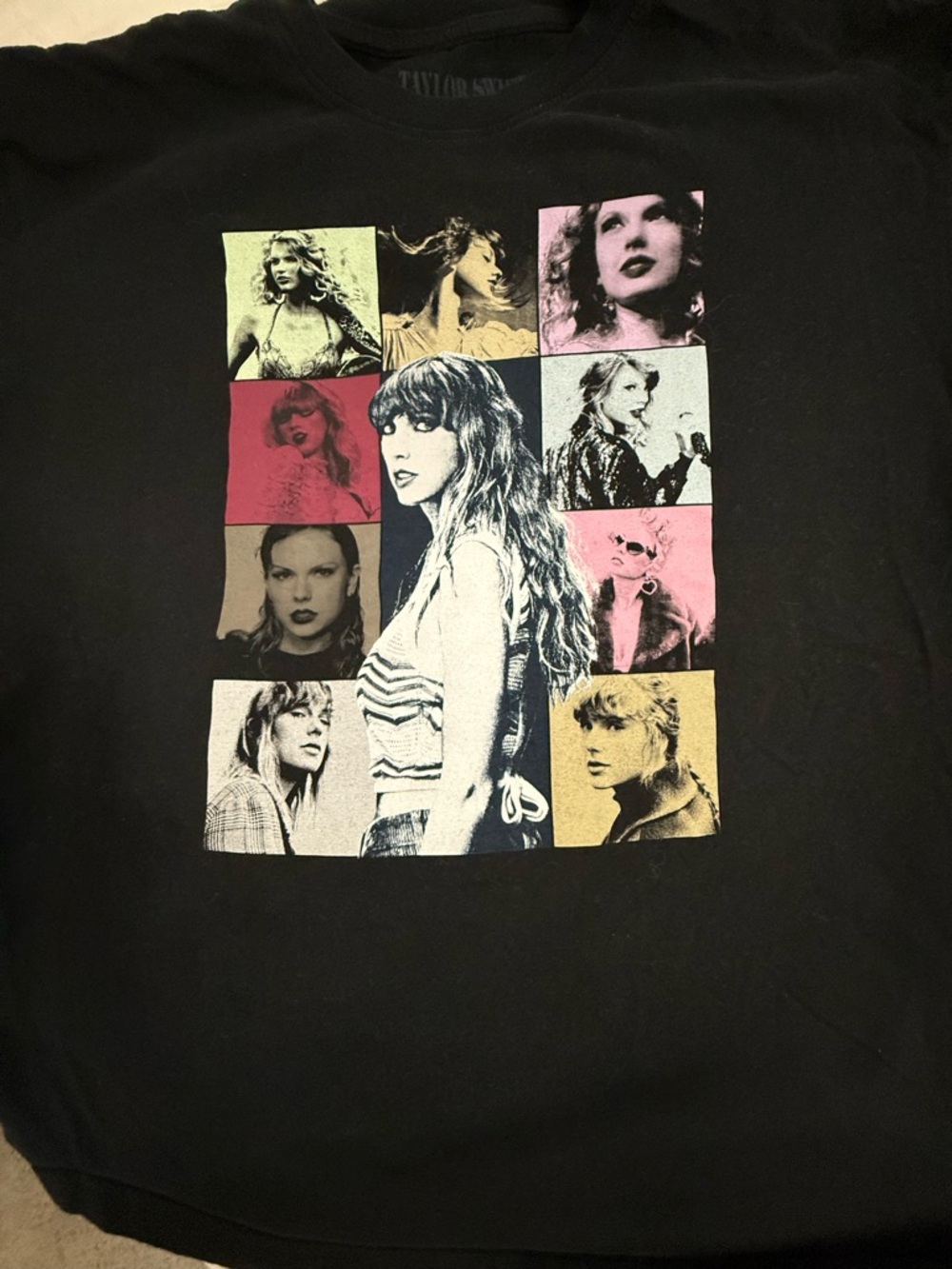 Taylor Swift The Eras Tour 2023 T Shirt Medium Black Official Concert Tee